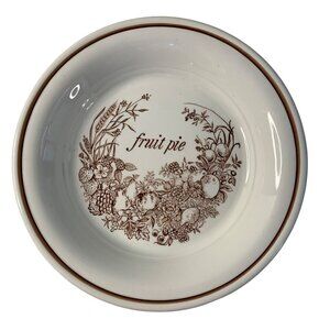 Royal Crownford Fruit Pie Plate 10.75" Ironstone Staffordshire England VTG